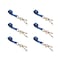 Tie 4 Safe 2" x 10' Tie Down Strap w/ TJ Cluster Hook for Wrecker Tow Truck Auto Hauling Blue, 6PK TWS65-5210-TJ-BU-6 - alternate 1